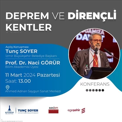 Prof. Dr. Naci Görür İzmirlilerle buluşacak