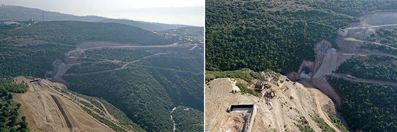 Dilovası Hastane yolunda köprü ayakları yükseliyor