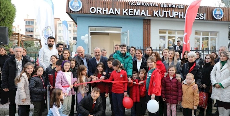 MUDANYA BELEDİYESİ ORHAN KEMAL KÜTÜPHANESİ AÇILDI