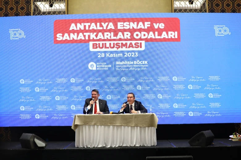 Başkan Böcek esnaf odaları başkanları ile buluştu