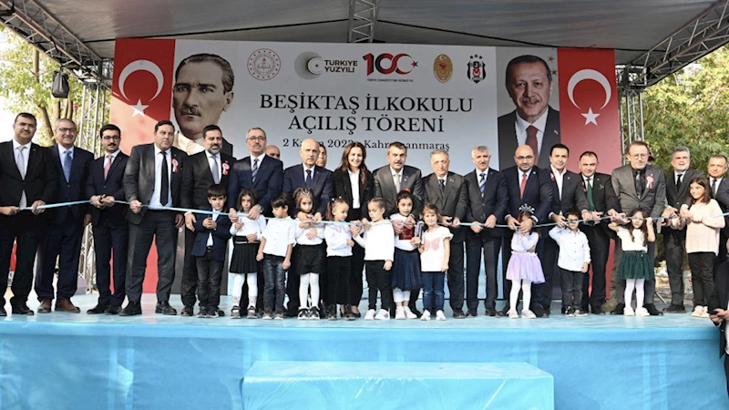 Pazarcık’ta Beşiktaş İlkokulu’nun Açılışı Gerçekleştirildi