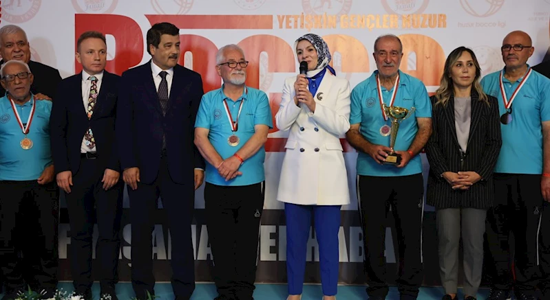 Bakanımız Mahinur Özdemir Göktaş, Yetişkin Gençler Huzur Bocce Ligi Finaline Katıldı