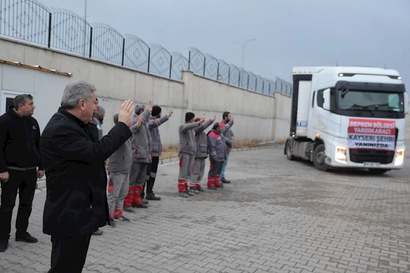 KAYSERİ DEPREM KOORDİNASYON MERKEZİ’NİN YARDIM ELİ MALATYA’YA UZANDI