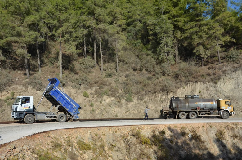 Alanya Katı Atık Tesis yolu asfaltlandı