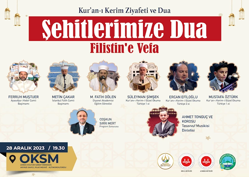 ALTINORDU BELEDİYESİNDEN ŞEHİTLERİMİZ İÇİN ANLAMLI PROGRAM