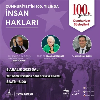 “Cumhuriyetin 100. yılında İnsan Hakları” Apikam’da konuşulacak