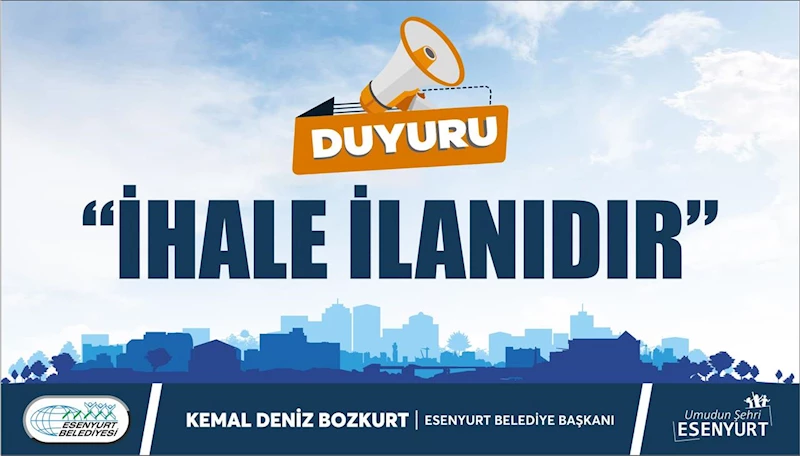 Emlak ve İstimlak Müdürlüğü İhale İlanı