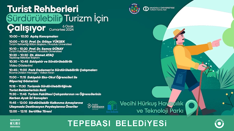 TURİZM REHBERLERİ SÜRDÜRÜLEBİLİR TURİZM İÇİN ÇALIŞIYOR ETKİNLİĞİ DÜZENLENECEK