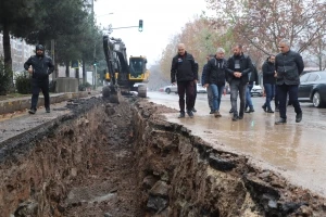 Fırat Bulvarında altyapı yenileniyor