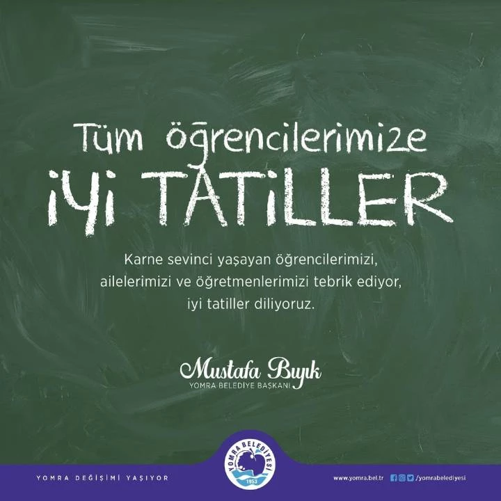 İYİ TATİLLER ÇOCUKLAR