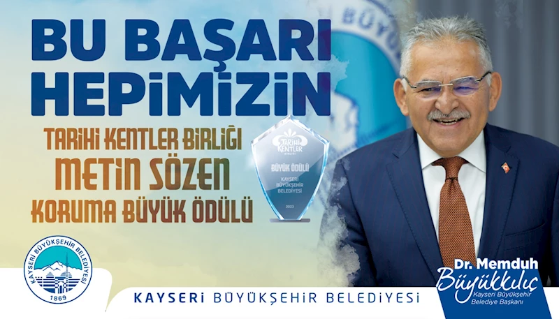 Başkan Büyükkılıç ile Büyükşehir’e 2023’te Ödül Yağmuru