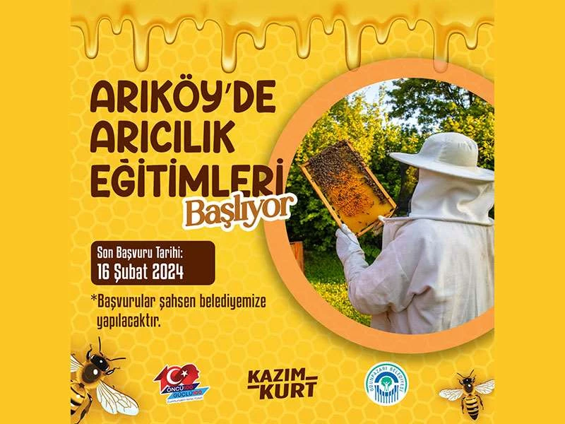 ARIKÖY ARICILIK EĞİTİMİ BAŞVURULARI 16 ŞUBAT’A KADAR UZATILDI