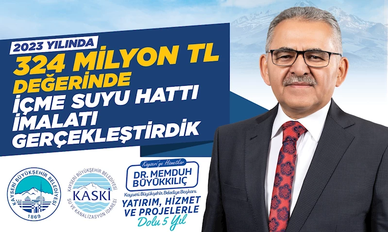 KASKİ’den Daha Kaliteli İçme Suyu İçin 324 Milyon 943 Bin TL’lik Yatırım