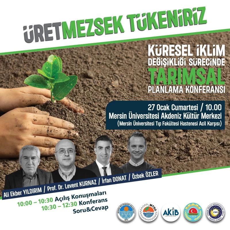 Büyükşehir 3. Üretmezsek Tükeniriz Tarım Konferansına Hazır