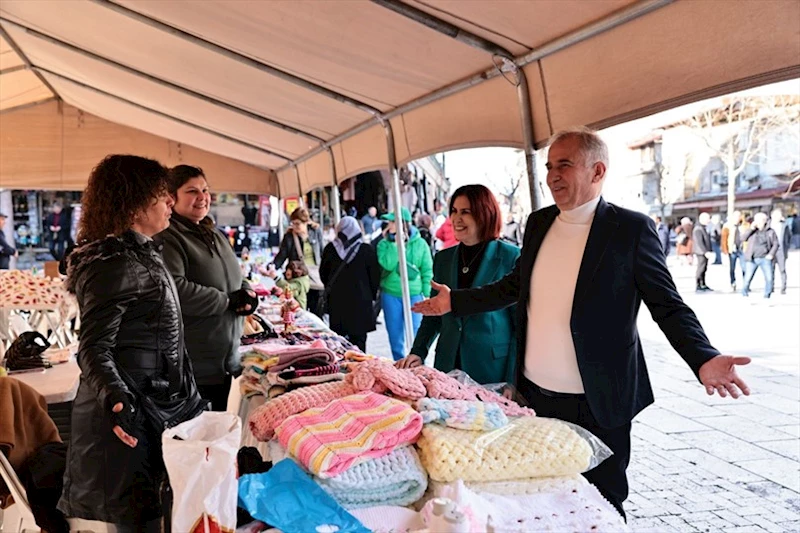 Büyükşehir destekliyor, kadınlar üretiyor