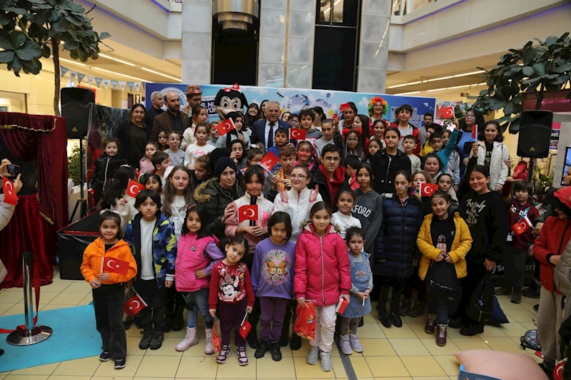 Büyükşehir’in Sömestr Tatil Şenliği’nde Minikler Çok Eğlendi