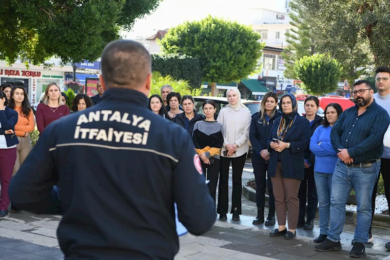 Demre Belediyesi Yangın Tatbikatı