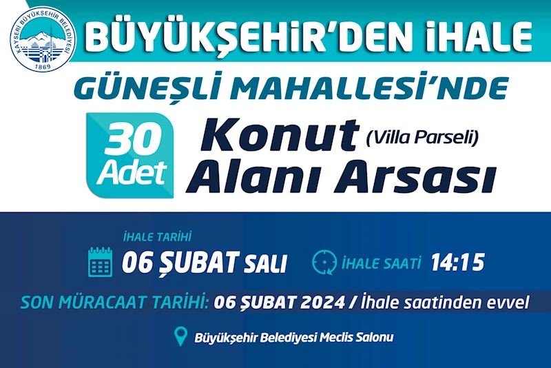 Büyükşehir’den İhaleler