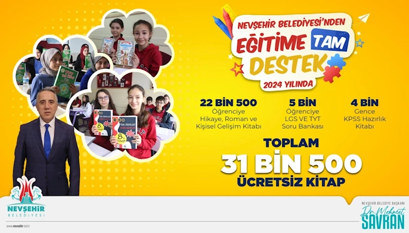 Nevşehir Belediyesi’nden Eğitime Büyük Destek