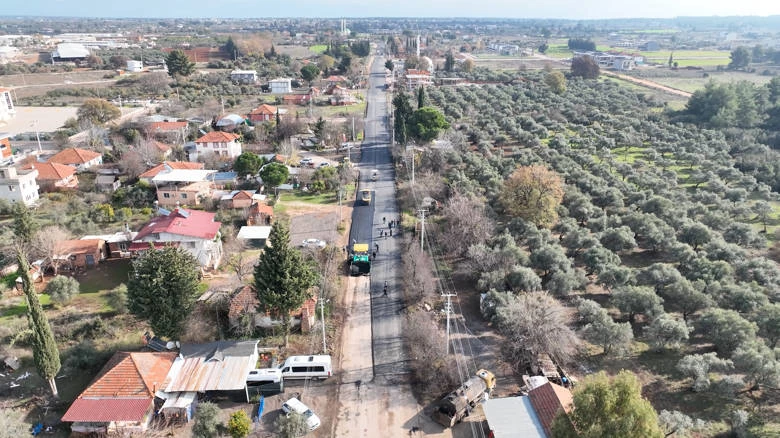 Kepez Odabaşı Mahallesi yolu asfaltlanıyor