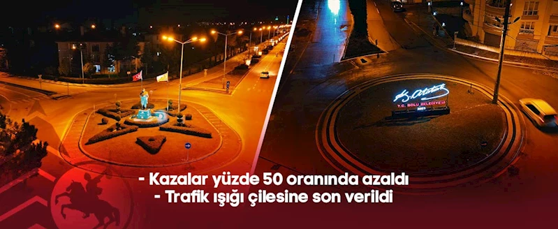 230 dönel kavşak ile Bolu trafiği daha güvenli ve daha akıcı