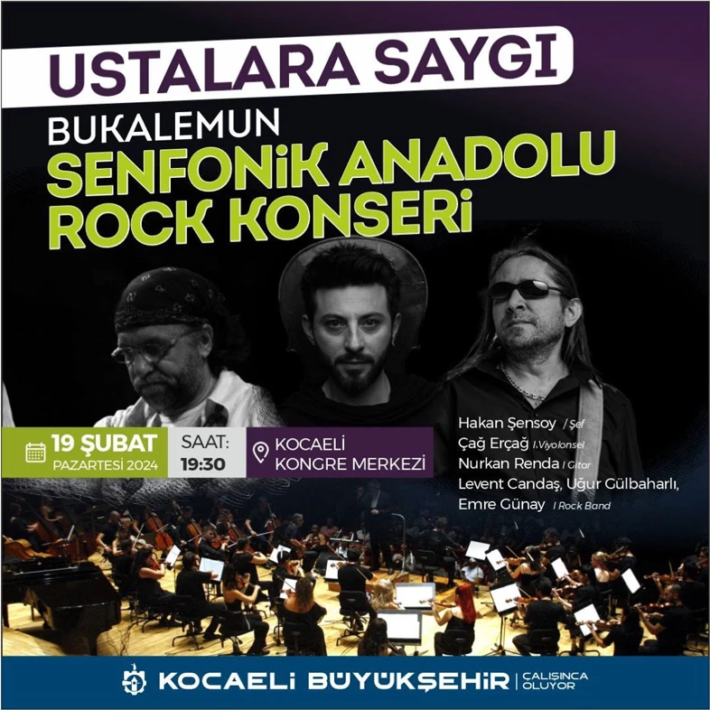 Büyükşehir’den Anadolu Rock’un  ustalarına saygı konseri