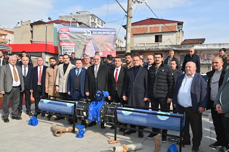 Saruhanlı Merkezine Daha Verimli ve Kesintisiz İçme Suyu Ulaşacak