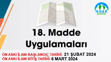 18. Madde Uygulaması Örnek İmar Planı Uygulama Projesi 2. Etap