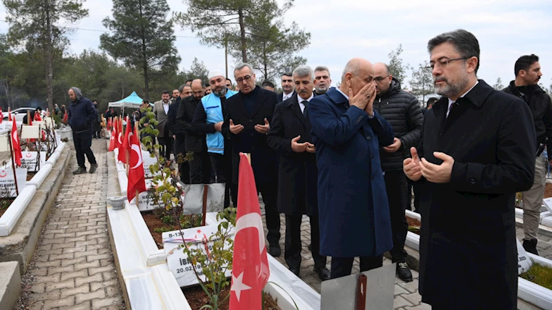 Depremde Hayatını Kaybedenler 1. Yıl Dönümünde Dualarla Anıldı