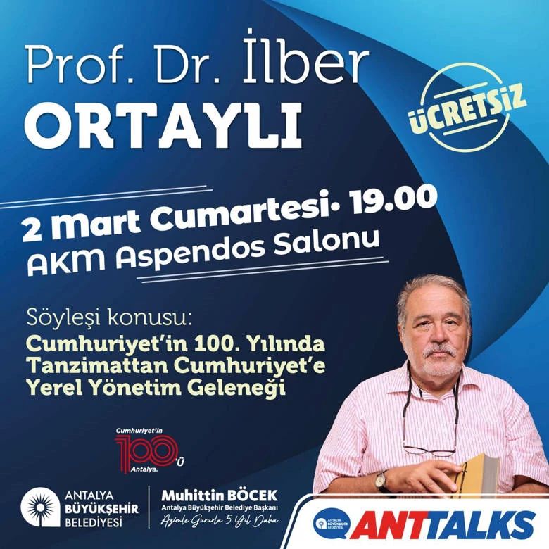 ANTTALKS’ın konuğu İlber Ortaylı