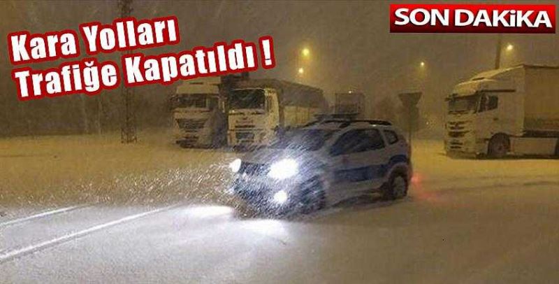 Ulaşıma kar engeli! 